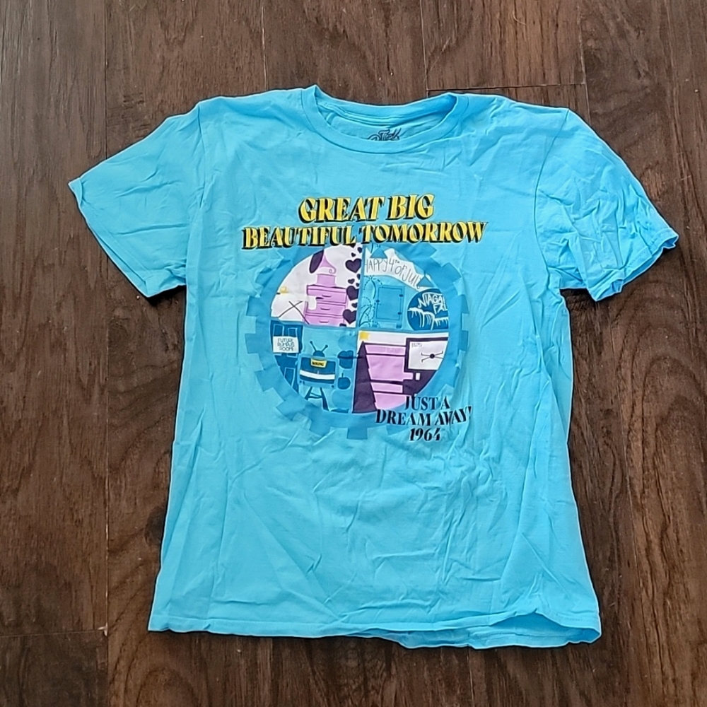 Lost Bros Disney Tee Carousel of Progress Size M Blue